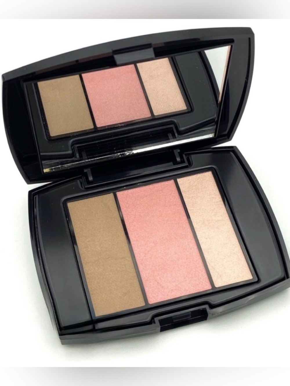 NEW [Lancôme] Subtil 3-in-1 Pallet Contour Blush Highlight Shade 323 Rose Flush - Picture 3 of 7